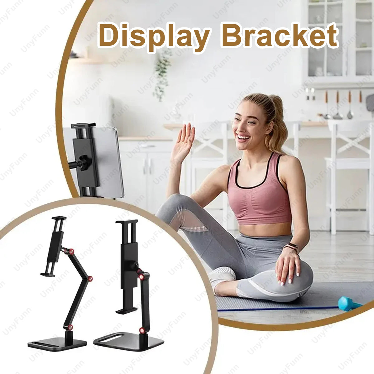 Adjustable Metal Monitor Mount for Desk Setup