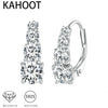 Boucles d'oreilles en moissanite et argent sterling 925