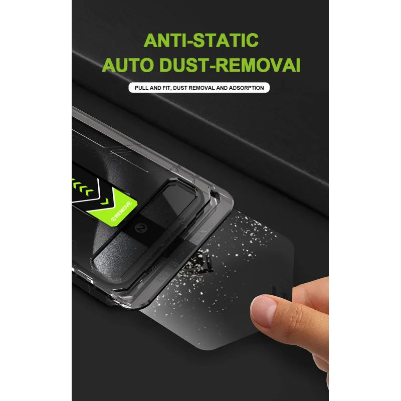 Privacy Screen Protector for iPhone with Auto Dust Removal
