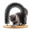 Cat Grooming Arch with Massage Brush and Scratching Pad