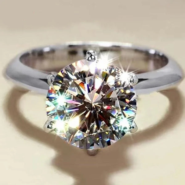 GRA Certified VVS1 Moissanite Solitaire Ring