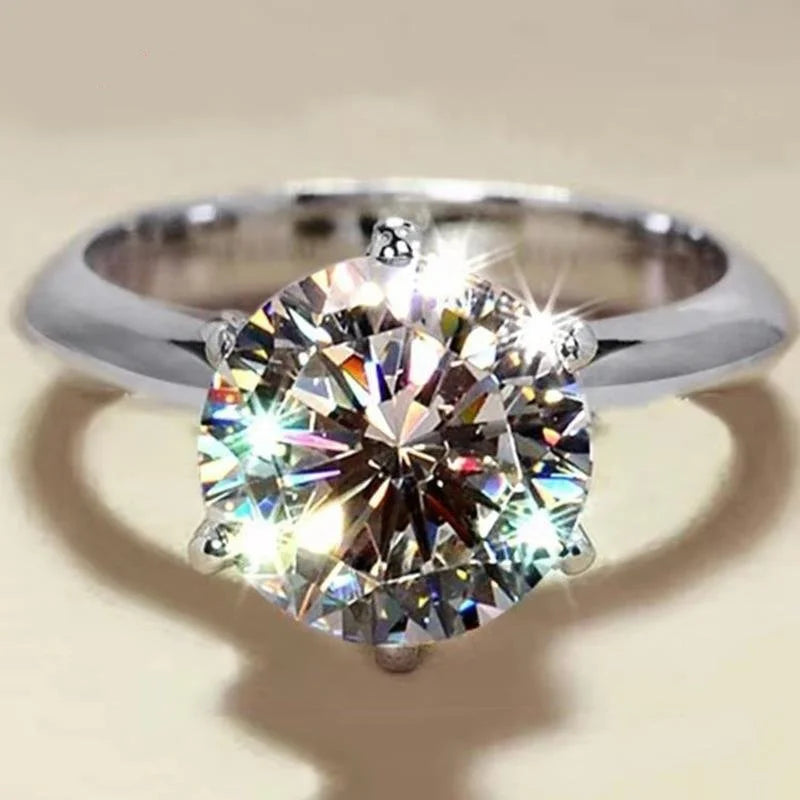 GRA Certified VVS1 Moissanite Solitaire Ring