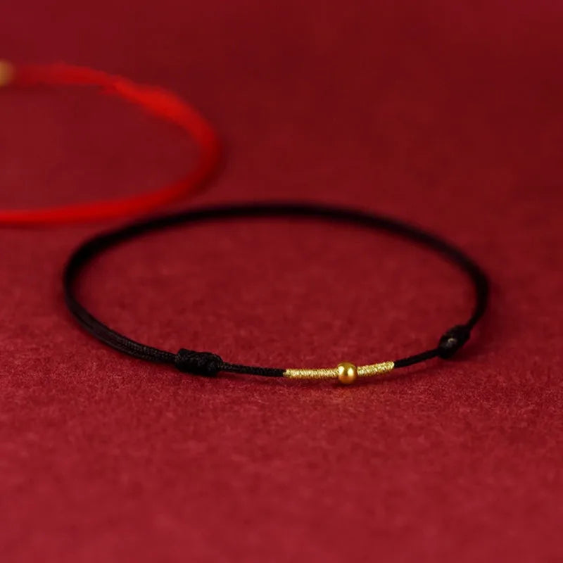 Handwoven Crystal Anklet with Natural Stone Charms