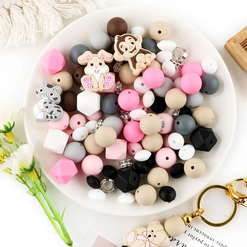 Cartoon Animal Silicone Focal Beads for Jewelry Making
