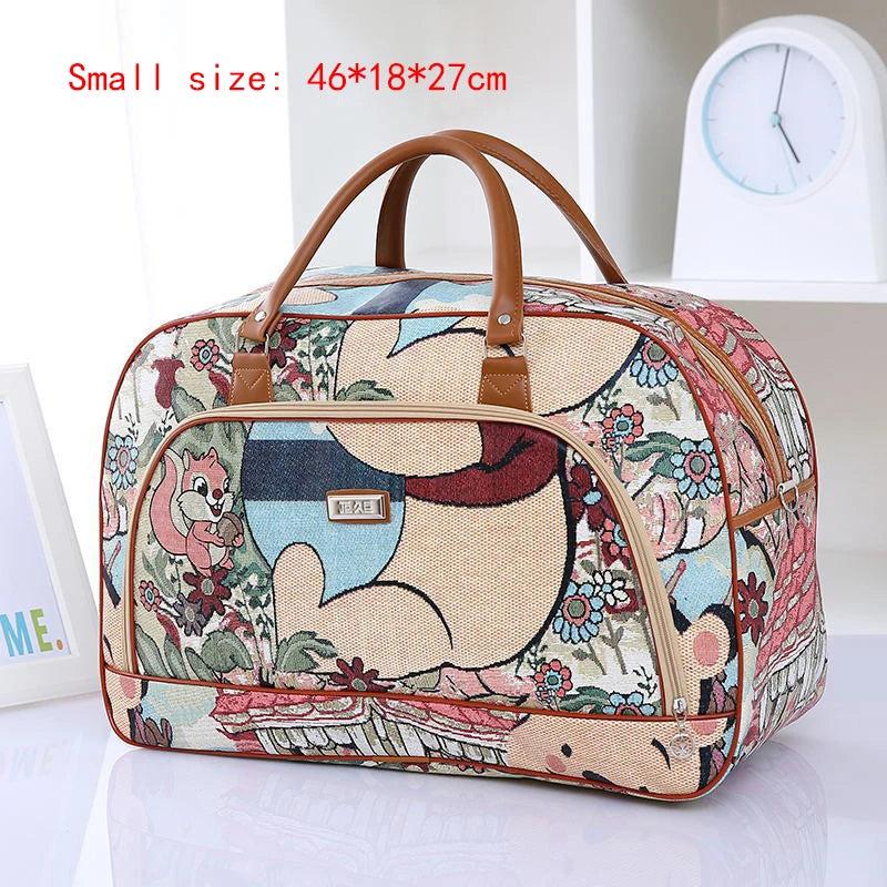 Floral Print Travel Duffle Bag for Women