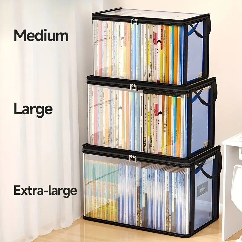 Clear PVC Storage Box with Flip-Top Lid