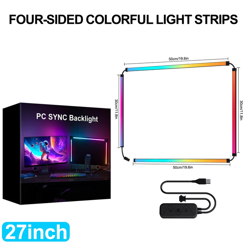 Monitor RGB Sync Light Bar with Music & App Control