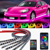 Tiras LED RGB Reactivas al Sonido para Iluminación Inferior del Coche