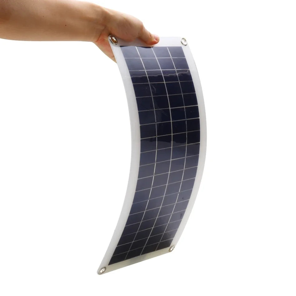 Portable Solar Power Kit with Multi-Output Controller
