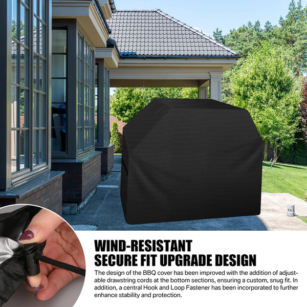 Waterproof Grill Cover with Adjustable Straps
