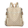 Women's Genuine Leather Backpack with Multiple Pockets