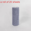 A roll of gray reusable microfiber cleaning towels.
