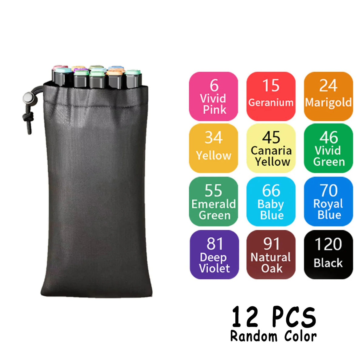 Professional Dual-Tip Art Markers Set for Drawing & Illustration