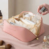 Travel Makeup Organizer Bag with Handle | Cosmetic Storage Case