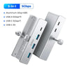 Aluminum USB 3.0 Hub with Clamp Mount for Desktops and Laptops