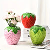 Strawberry-Shaped Resin Vase for Home Decor
