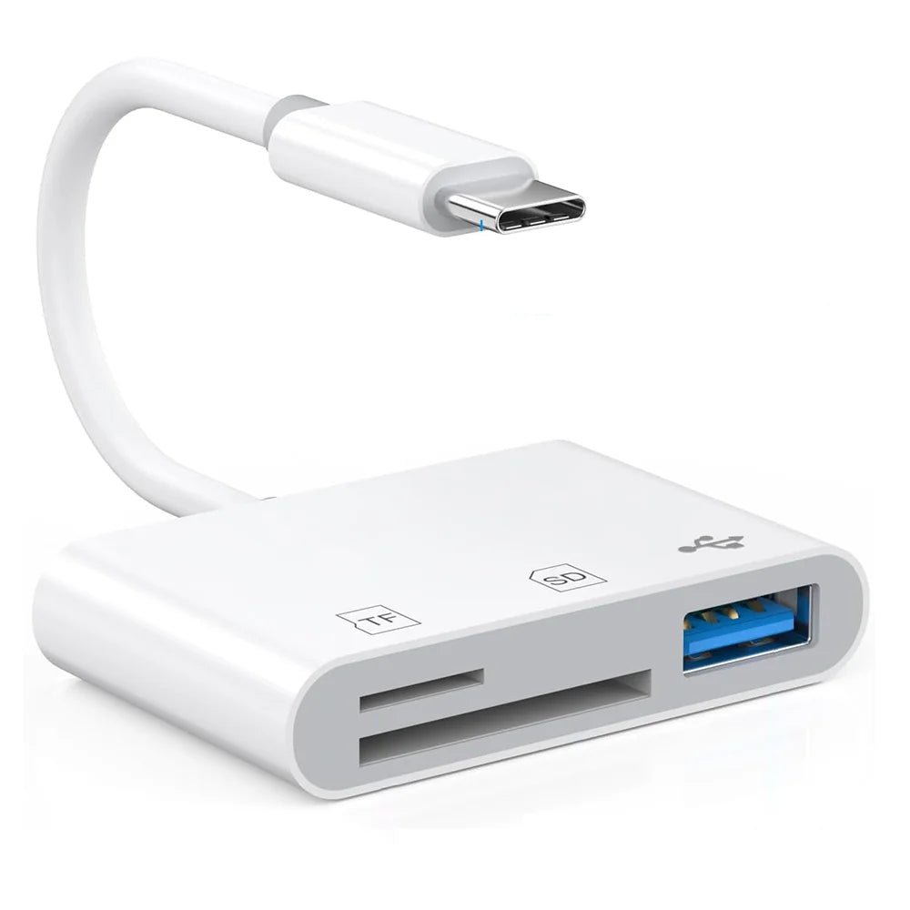 5-in-1 USB-C SD Card Reader with Charging Port