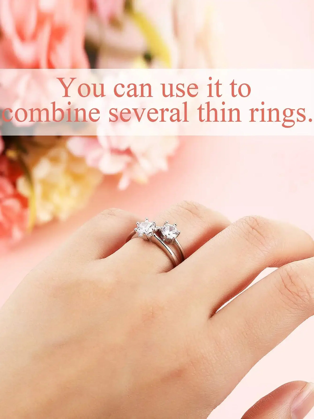 Invisible Ring Size Adjuster Set - 8 Pack for Loose Rings