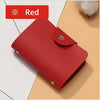 Compact Leather Card Holder Wallet with 24 Slots