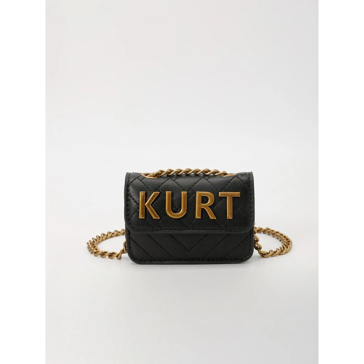 Mini Magnetic Crossbody Bag with Letter Flap and Chain Strap