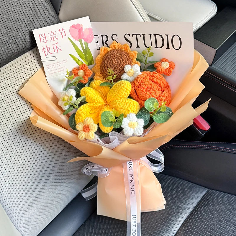 Handmade Crochet Flower Bouquet – Everlasting Gift for Any Occasion