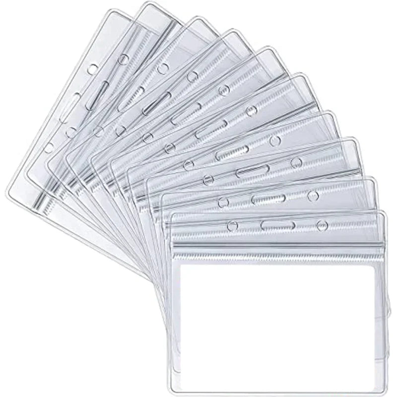 Clear Vinyl ID Badge Holder with Soft PVC Case