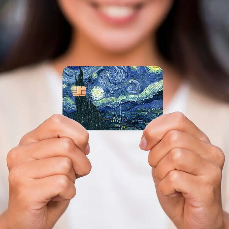 Skin para Tarjeta de Crédito Estilo Van Gogh
