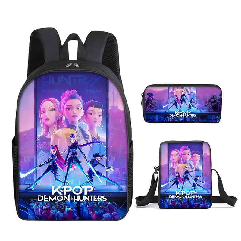 Kids' Cartoon School Backpack with Front Pocket