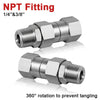 360° Rotating High-Pressure Washer Swivel Joint (3/8" & 1/4" NPT)