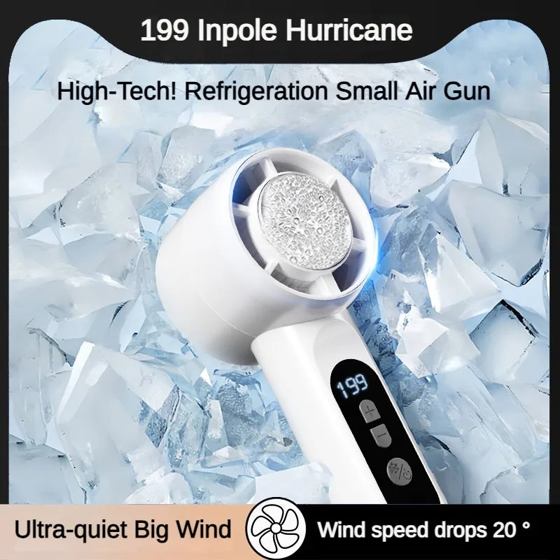 Portable Rechargeable Fan with LED Display
