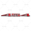 Red and silver 3D metal alloy emblem badge for Chevrolet Camaro and Cruze cars