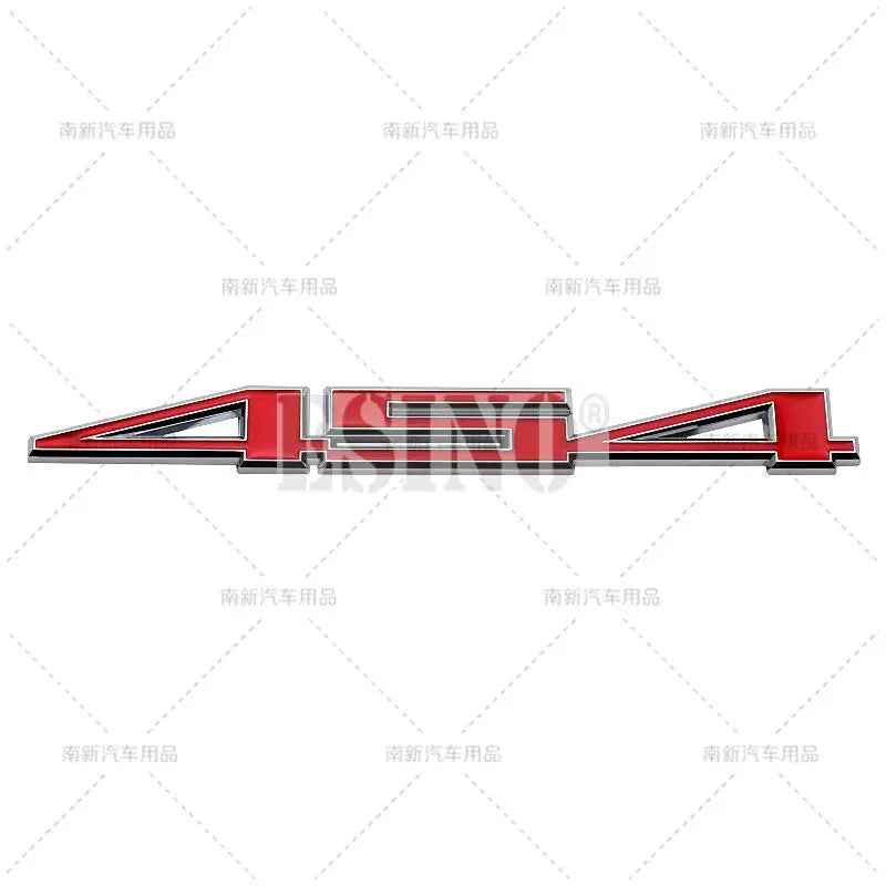 Red and silver 3D metal alloy emblem badge for Chevrolet Camaro and Cruze cars