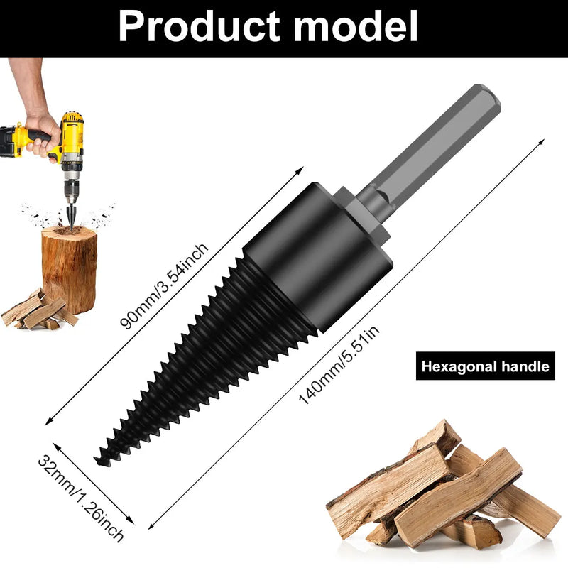 High-Carbon Steel Wood Log Splitter Drill Bit