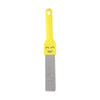 Yellow pumice stone toilet and bathroom cleaning brush with a handle