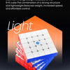 A white and red magnetic cube is shown with text highlighting light weight and super speed.