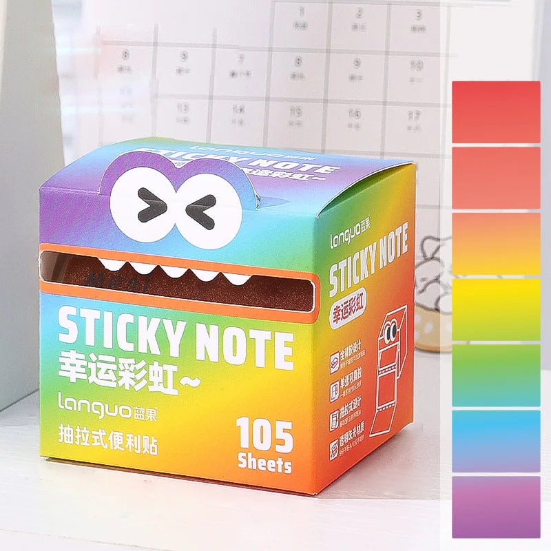 Pull-Out Sticky Notes Roll with Clear Transparent Finish