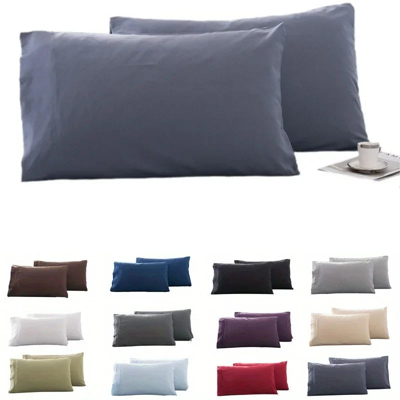 Soft Polyester Pillowcases for Bedroom (Set of 2)