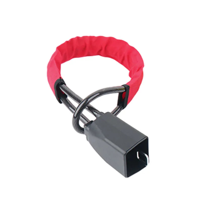 Universal Car Anti-Theft Steering Wheel Lock with Braided Steel Cable