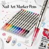 Wasserfeste Nail-Art-Marker – 24er Farbset
