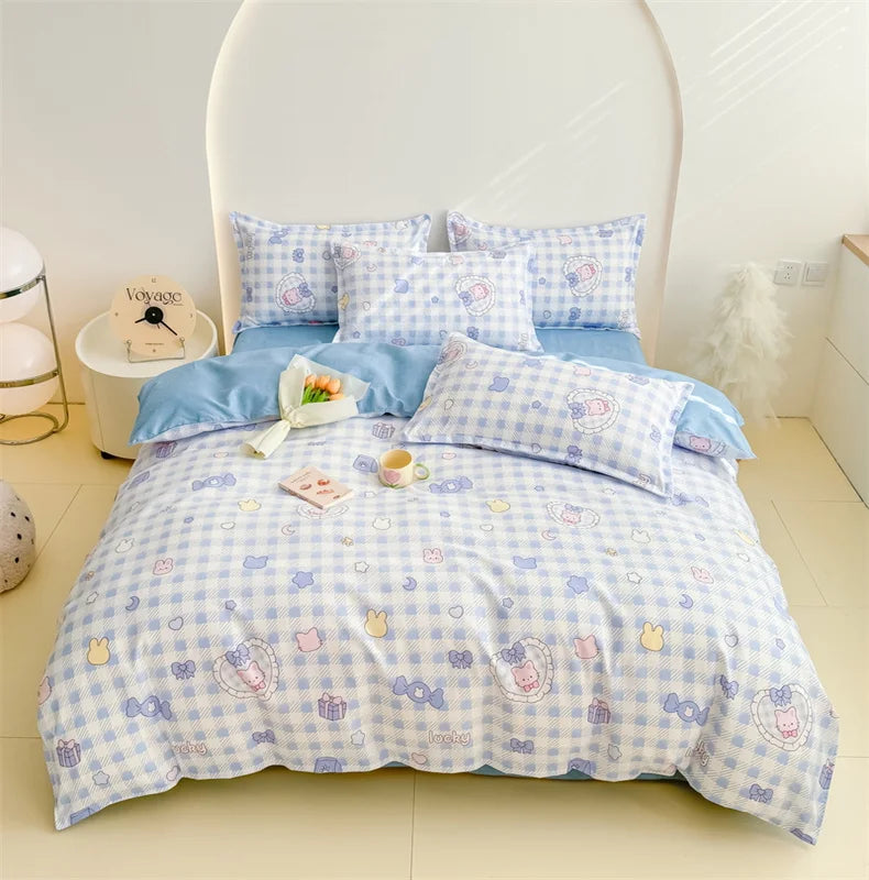 Brushed Polyester Duvet Cover with Matching Pillowcases