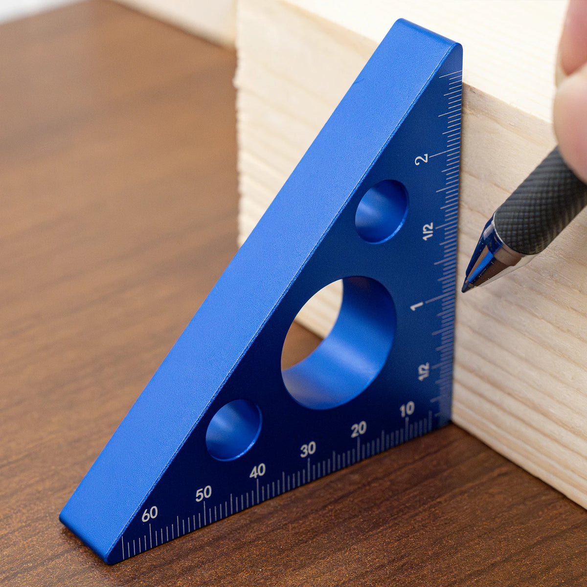 Aluminum Triangle Ruler with Dual Scales