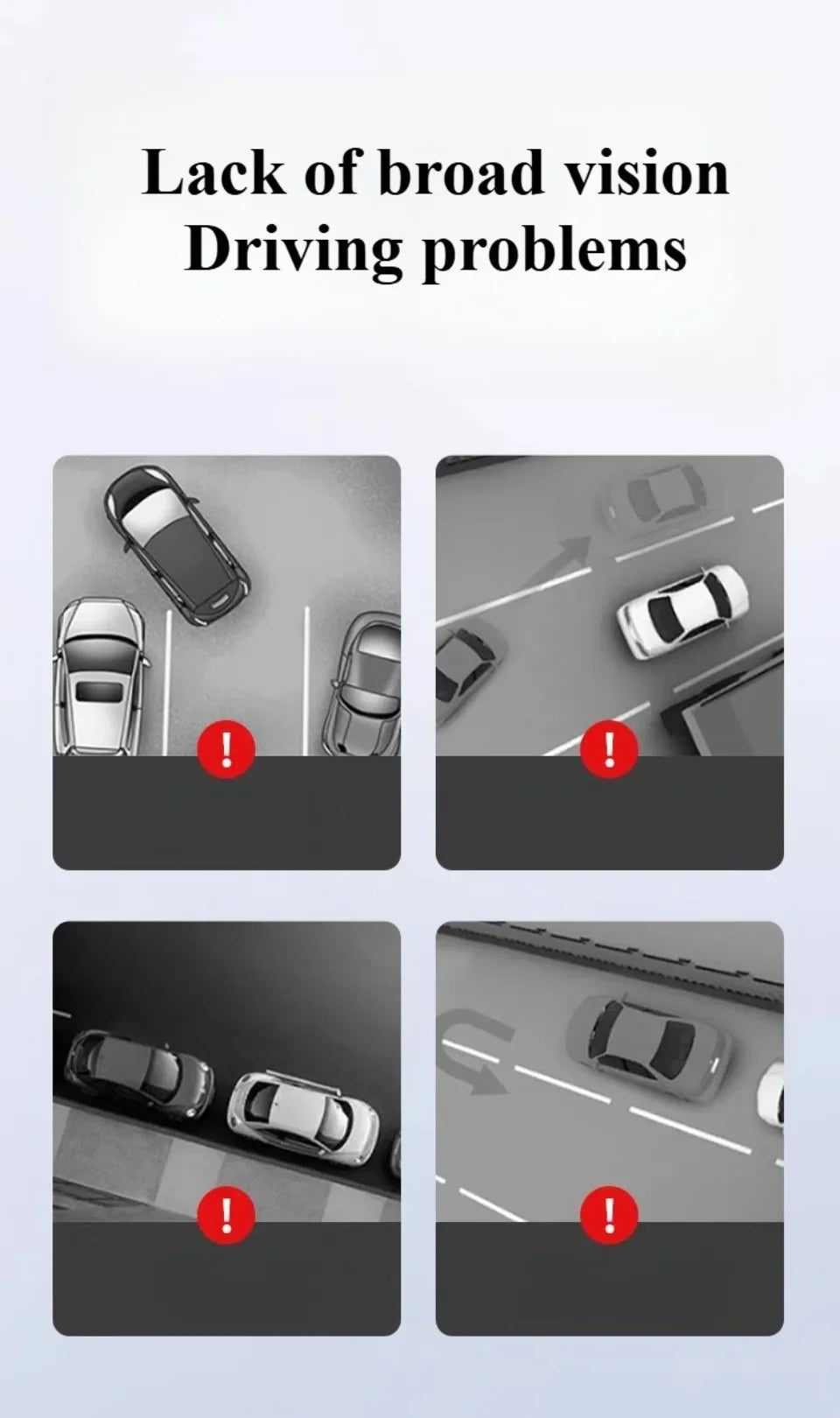 Frameless 360° Adjustable HD Blind Spot Mirrors