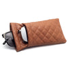 Double-Layer PU Leather Glasses Case with Soft Lining