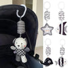 High-Contrast Baby Rattle Plush Toy for Stroller and Crib