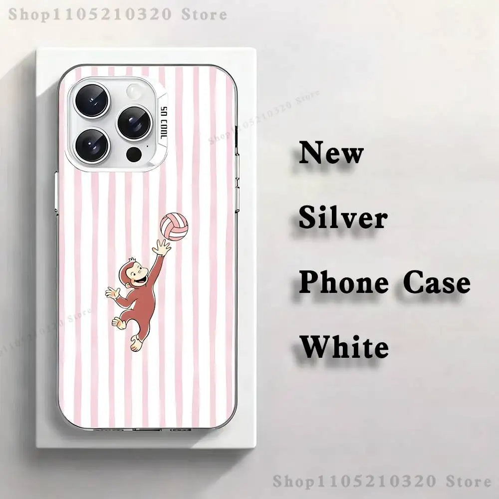 Coque de téléphone avec design de singe mignon pour iPhone
