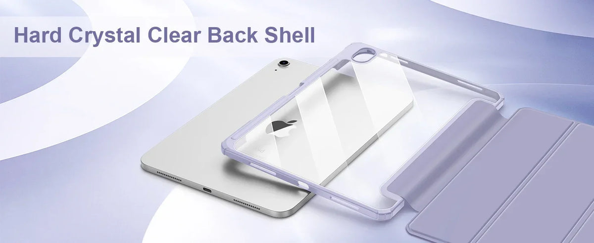 Clear Shockproof Case for iPad Air, Pro, and Mini Models
