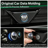 Close-up of a car camera lens protector showing the precision molding and adhesive fit for curved surfaces