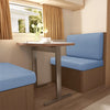 Stretchable RV Dinette Cushion Cover Set - 2 Piece Bench & Backrest Protector