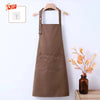 Stain-Resistant Kitchen Apron with Front Pocket
