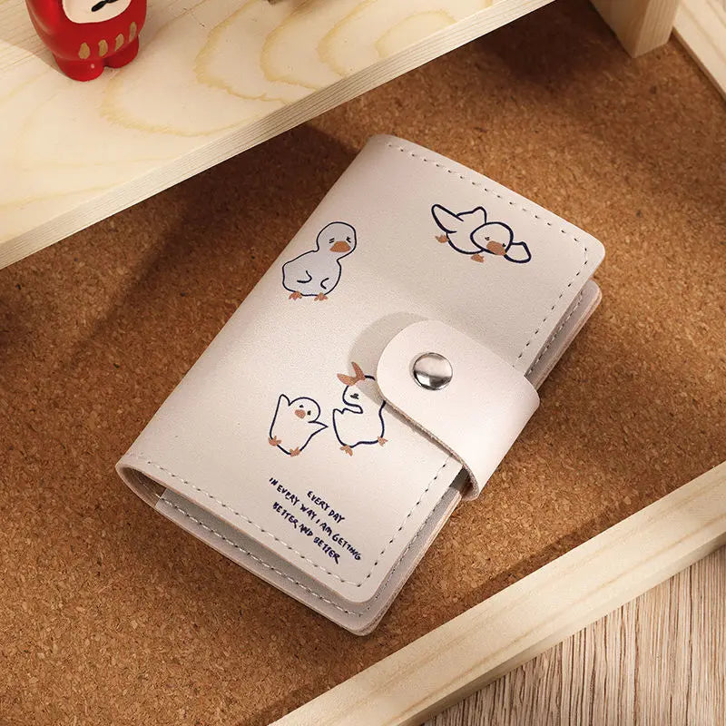 Cartoon Cat Card Holder Wallet with Anti-Theft RF Blocking
